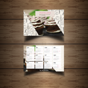 cartões calendário