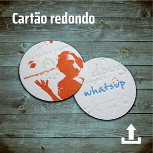 Cartão de visita redondo