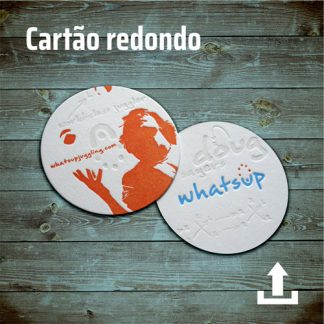 Cartão de visita redondo