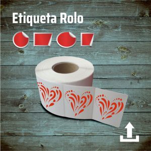 etiquetas em rolo