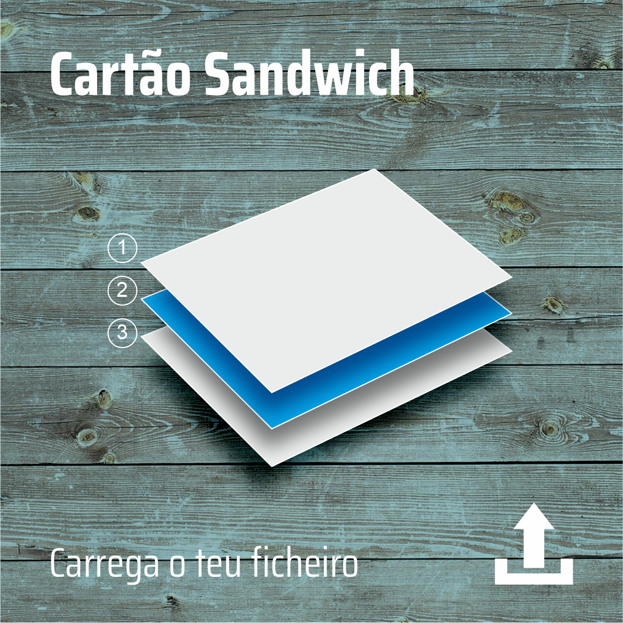 Cartão de visita sandwich