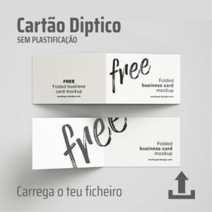 Cartão de visita díptico