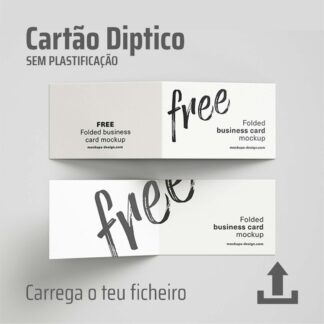 Cartão de visita díptico