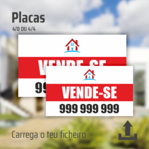 Placa imobiliária