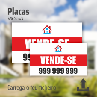 Placa imobiliária