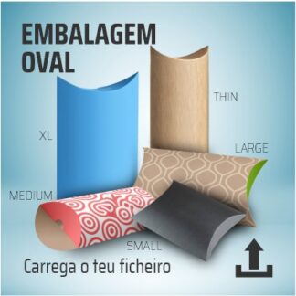 Embalagem oval