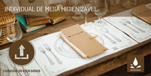 Individual de mesa higienizável