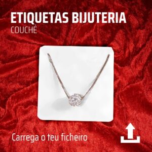 Etiquetas de bijuteria em couché