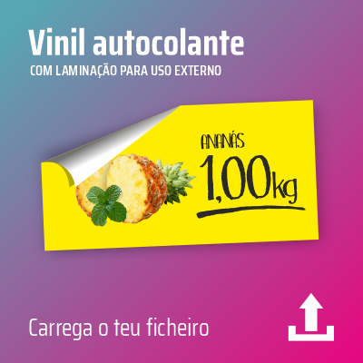 vinil autocolante com laminação