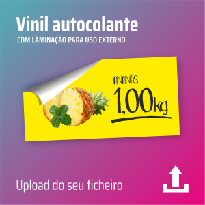 vinil autocolante com laminação