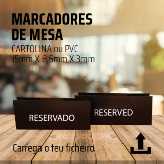 marcadores de mesa
