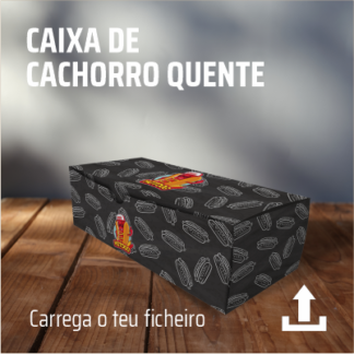 Caixa Alimentar para cachorro quente