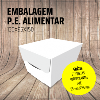 embalagens alimentares em branco