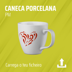 Caneca em porcelana