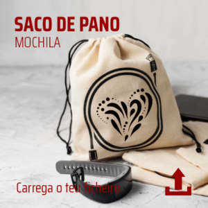 Saco de pano em algodão mochila
